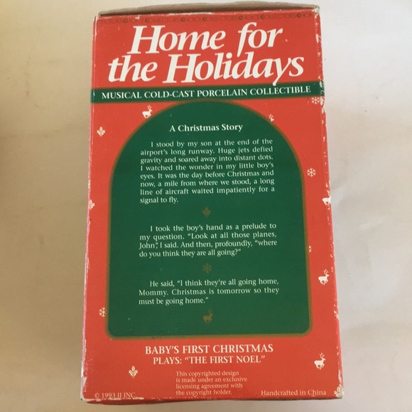 Musical Cold-cast Porcelain Collectible,Baby’s 1st - Picture 3 of 6